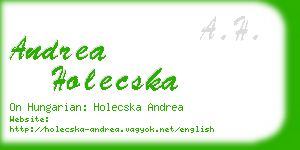 andrea holecska business card